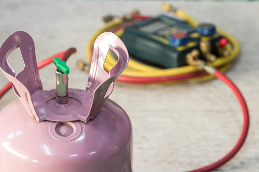 Refrigerant for an AC in a Springfield, IL home.